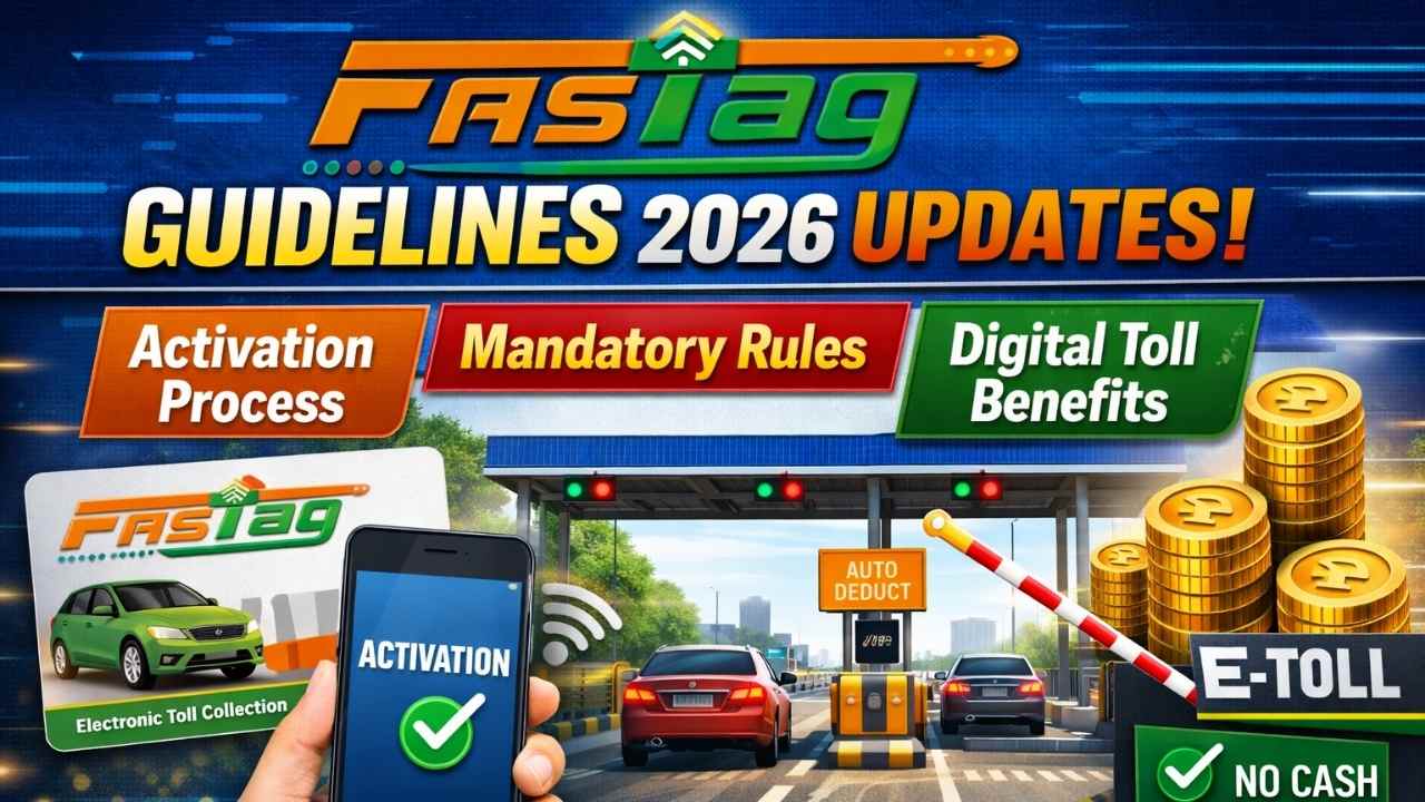 FASTag Guidelines 2026 Updates Cover Activation Process, Mandatory Rules, And Digital Toll Benefits