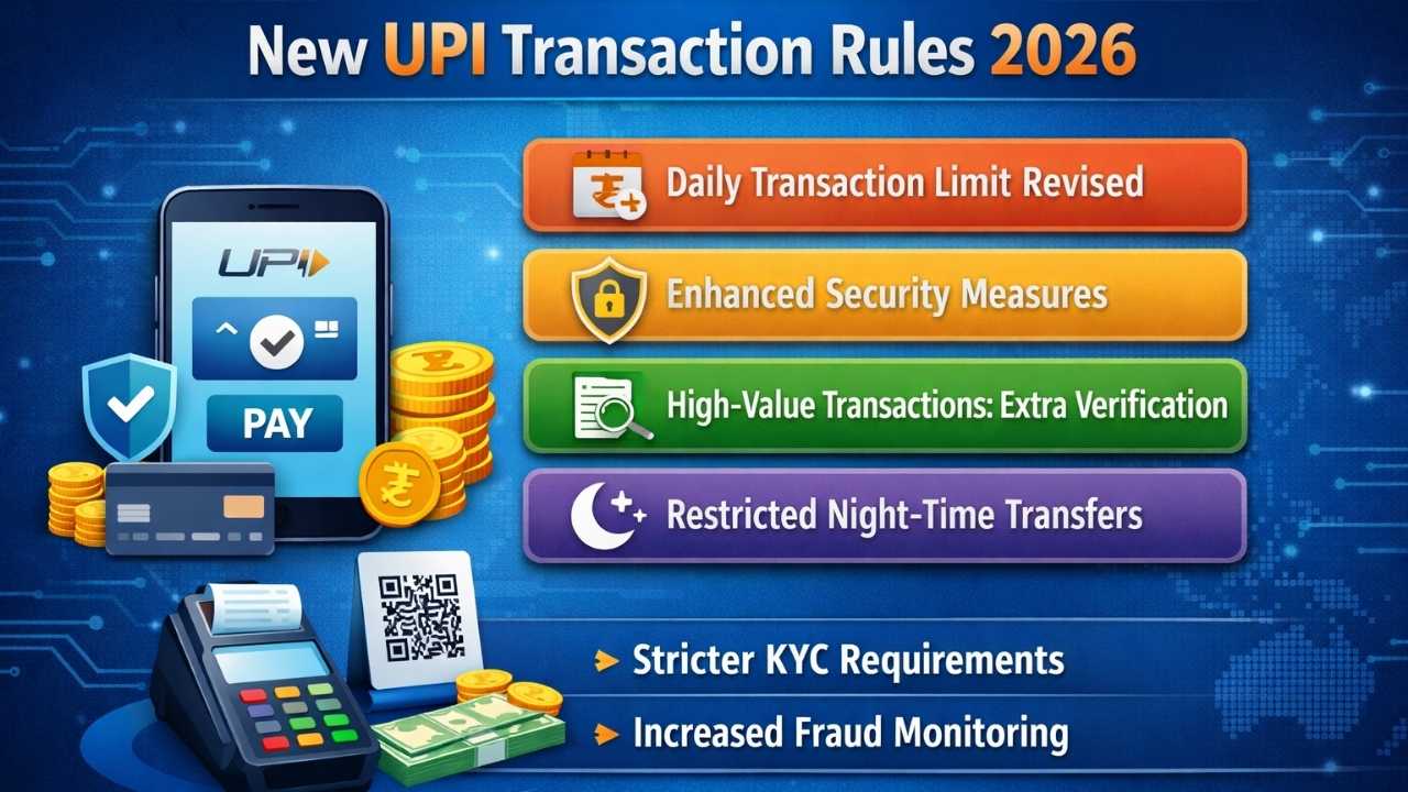 New UPI Transaction Rules 2026 Including Daily Limits, Safety Restrictions, And Settlement Timings