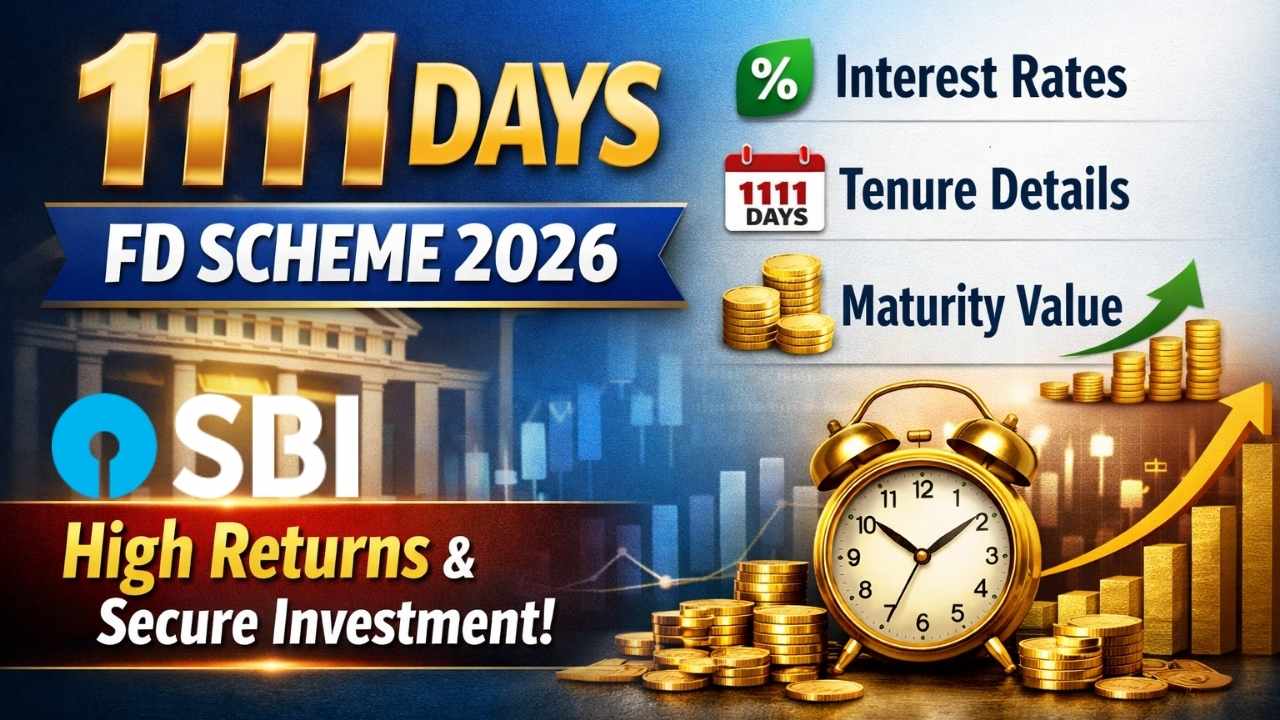 SBI 1111 Days FD Scheme 2026: Interest Rates, Tenure Details, And Maturity Value Explained